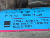 2016-2020 Kia Optima Car Starter Motor Solenoid OEM P/N:36100-2G210 Fits OEM Used Auto Parts - Oemusedautoparts1.com