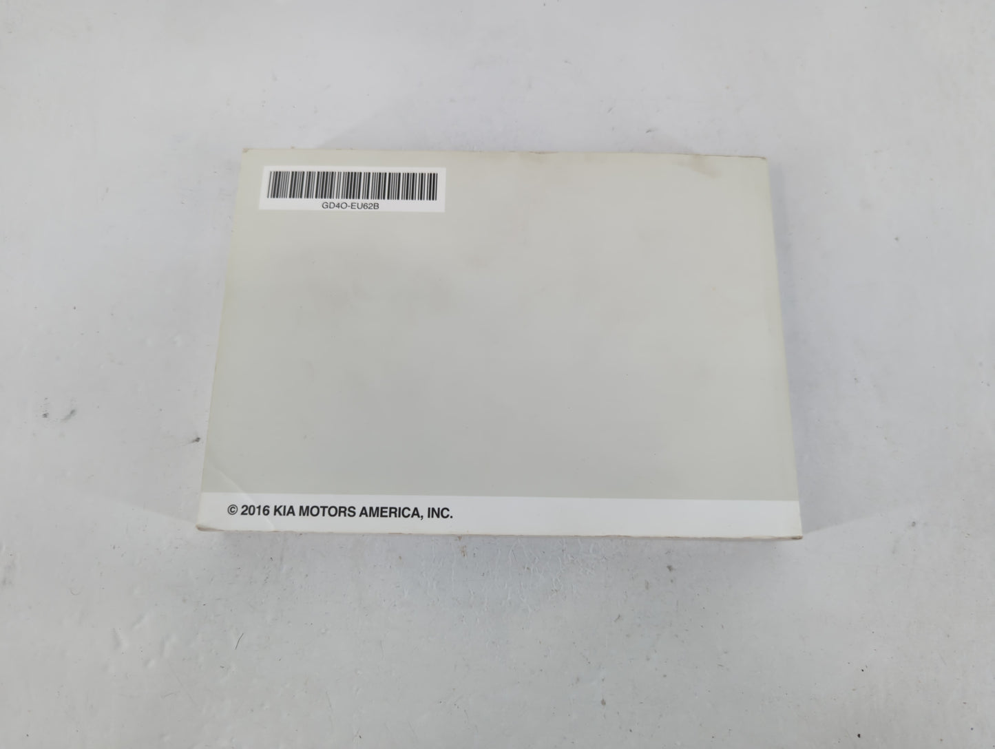 2016 Kia Optima Owners Manual Book Guide P/N:GD4O-EU62B OEM Used Auto Parts - Oemusedautoparts1.com