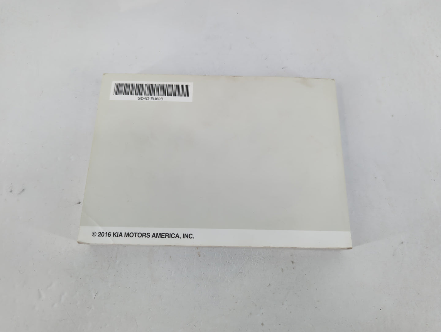 2016 Kia Optima Owners Manual Book Guide P/N:GD4O-EU62B OEM Used Auto Parts - Oemusedautoparts1.com