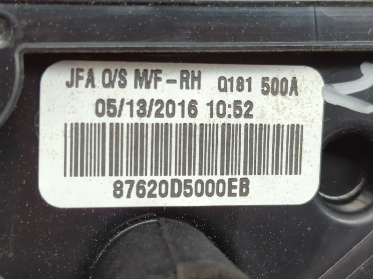 2016-2018 Kia Optima Passenger Side View Mirror - Right Door Mirror OEM Used - Oemusedautoparts1.com