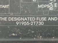 2016-2019 Kia Optima Fusebox Fuse Box Panel Relay Module P/N:91955-2T730 Fits Fits 2016 2017 2018 2019 OEM Used Auto Parts -