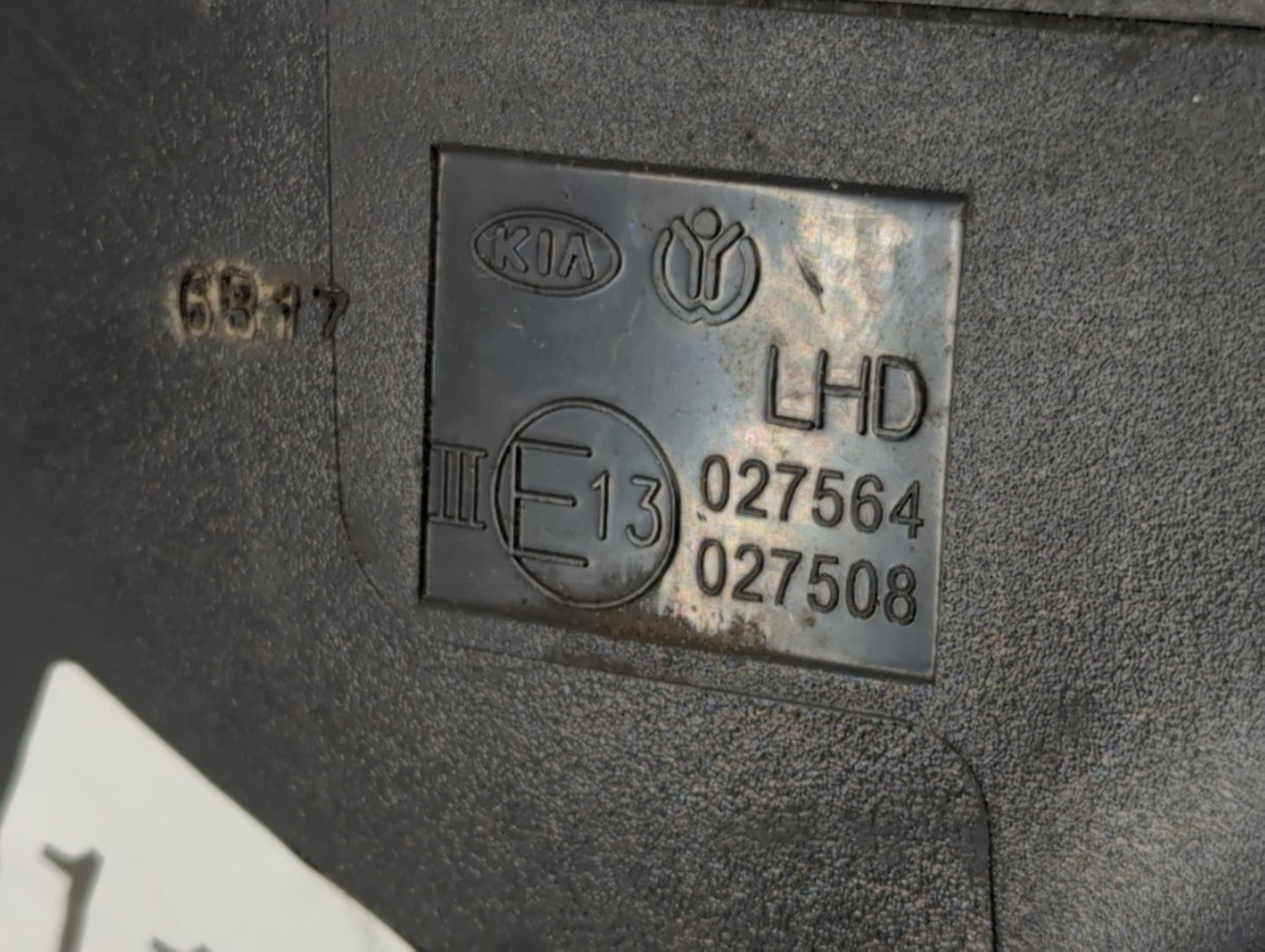 2016 Kia Rio Driver Side View Mirror - Left Door Mirror OEM Used - Oemusedautoparts1.com