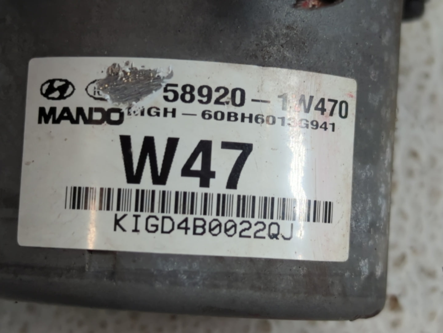 2016-2017 Kia Rio ABS Pump Control Module Replacement P/N:58920-1QW470 Fits Fits 2016 2017 OEM Used Auto Parts - Oemusedauto
