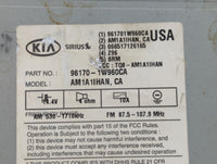 2016-2017 Kia Rio Radio AM FM Cd Player Receiver Replacement P/N:96170-1W960CA Fits Fits 2016 2017 OEM Used Auto Parts - Oem