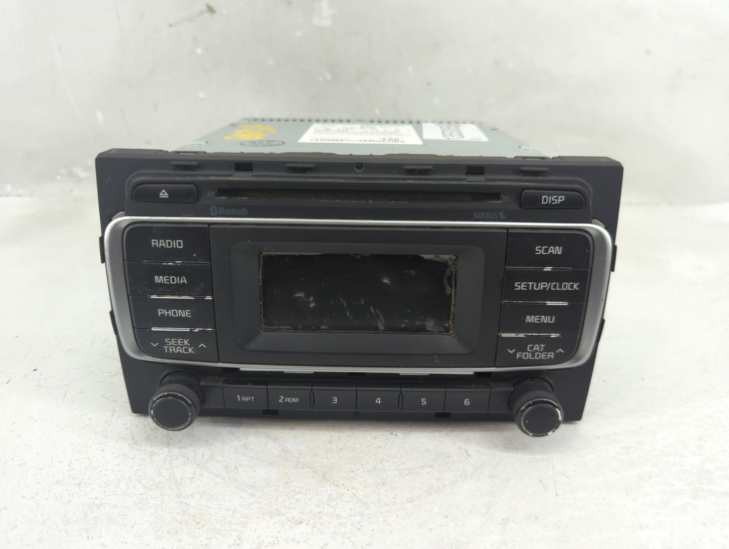 2016-2017 Kia Rio Radio AM FM Cd Player Receiver Replacement P/N:96170-1W960CA Fits Fits 2016 2017 OEM Used Auto Parts - Oem