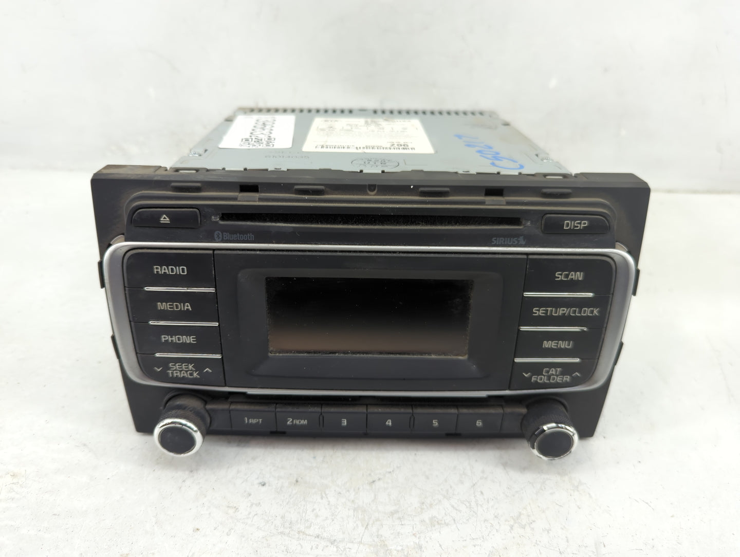 2016-2017 Kia Rio Radio AM FM Cd Player Receiver Replacement P/N:96170-1W960CA Fits Fits 2016 2017 OEM Used Auto Parts - Oem