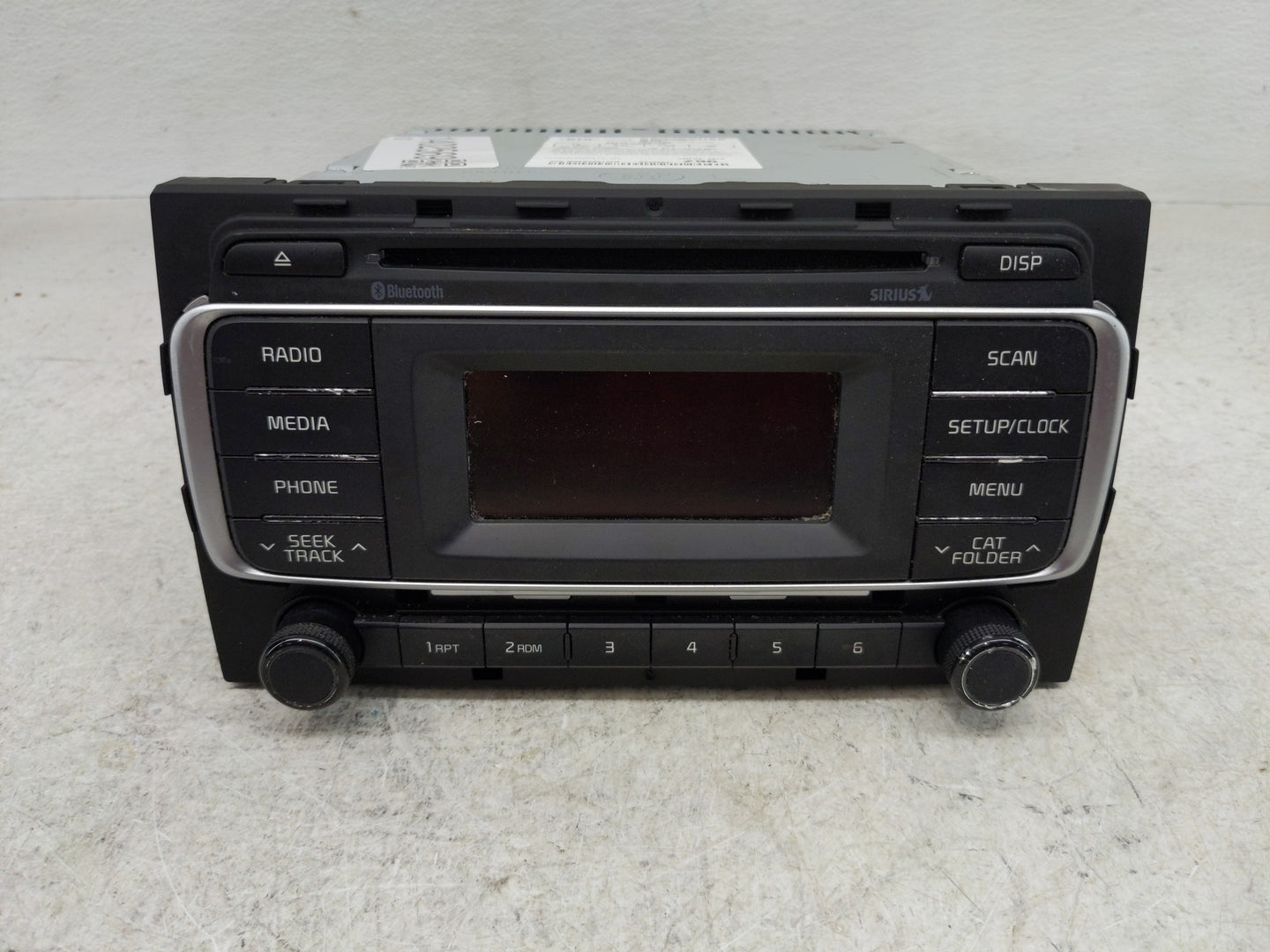 2016-2017 Kia Rio Radio AM FM Cd Player Receiver Replacement P/N:96170-1W960CA Fits Fits 2016 2017 OEM Used Auto Parts - Oem