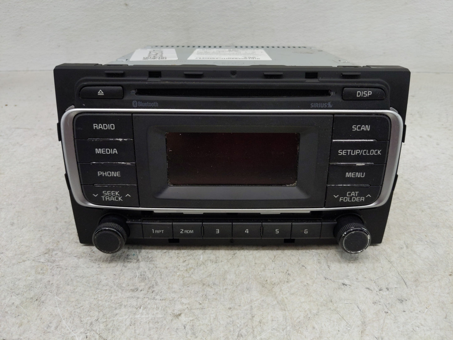 2016-2017 Kia Rio Radio AM FM Cd Player Receiver Replacement P/N:96170-1W960CA Fits Fits 2016 2017 OEM Used Auto Parts - Oem