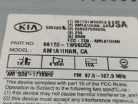 2016-2017 Kia Rio Radio AM FM Cd Player Receiver Replacement P/N:96170-1W960CA Fits Fits 2016 2017 OEM Used Auto Parts - Oem