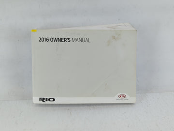 2016 Kia Rio Owners Manual Book Guide P/N:G1WO-EC53C OEM Used Auto Parts - Oemusedautoparts1.com