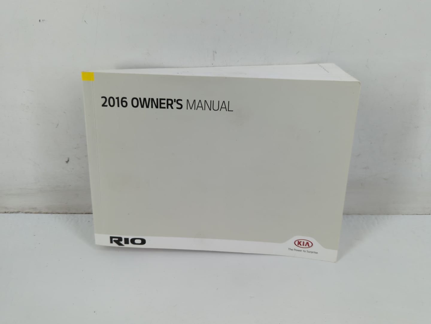 2016 Kia Rio Owners Manual Book Guide P/N:G1WO-EC53C OEM Used Auto Parts - Oemusedautoparts1.com