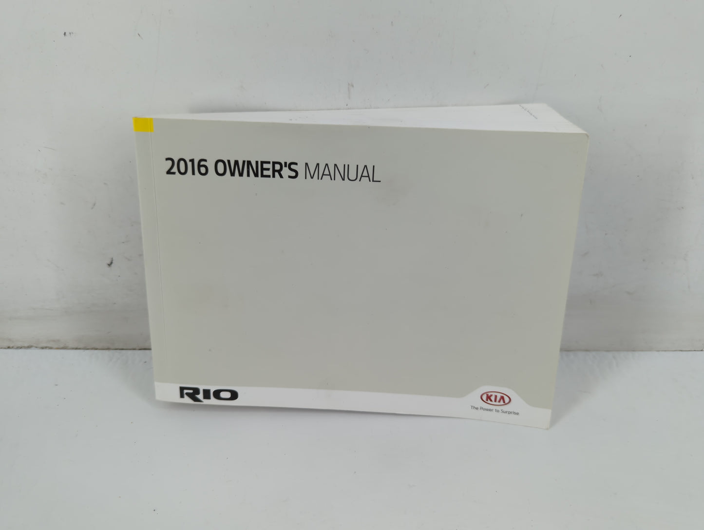 2016 Kia Rio Owners Manual Book Guide P/N:G1WO-EC53C OEM Used Auto Parts - Oemusedautoparts1.com