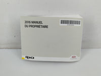 2016 Kia Rio Owners Manual Book Guide P/N:G1WO-EC53C OEM Used Auto Parts - Oemusedautoparts1.com