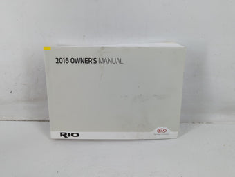 compare product 2016 Kia Rio Owners Manual Book Guide P/N:G1W0-EU63J OEM Used Auto Parts
