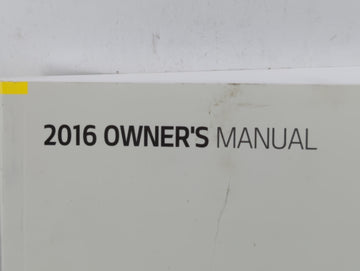 2016 Kia Rio Owners Manual Book Guide P/N:G1W0-EU63J OEM Used Auto Parts