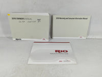 2016 Kia Rio Owners Manual Book Guide P/N:G1WO-EU59G OEM Used Auto Parts - Oemusedautoparts1.com
