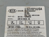 2016-2017 Kia Rio Radio AM FM Cd Player Receiver Replacement P/N:961701W960CA Fits Fits 2016 2017 OEM Used Auto Parts - Oemu