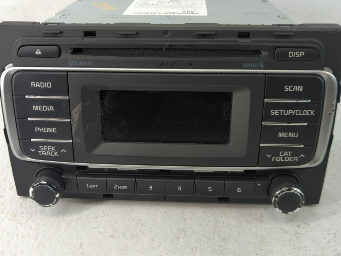 2016-2017 Kia Rio Radio AM FM Cd Player Receiver Replacement P/N:96170-1W960CA Fits Fits 2016 2017 OEM Used Auto Parts - Oem