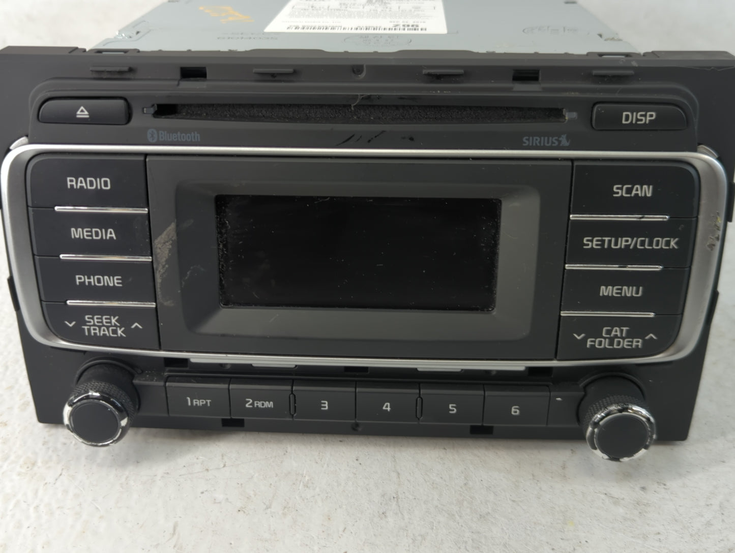 2016-2017 Kia Rio Radio AM FM Cd Player Receiver Replacement P/N:96170-1W960CA Fits Fits 2016 2017 OEM Used Auto Parts - Oem