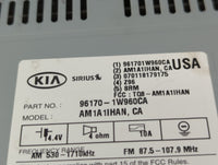 2016-2017 Kia Rio Radio AM FM Cd Player Receiver Replacement P/N:96170-1W960CA Fits Fits 2016 2017 OEM Used Auto Parts - Oem
