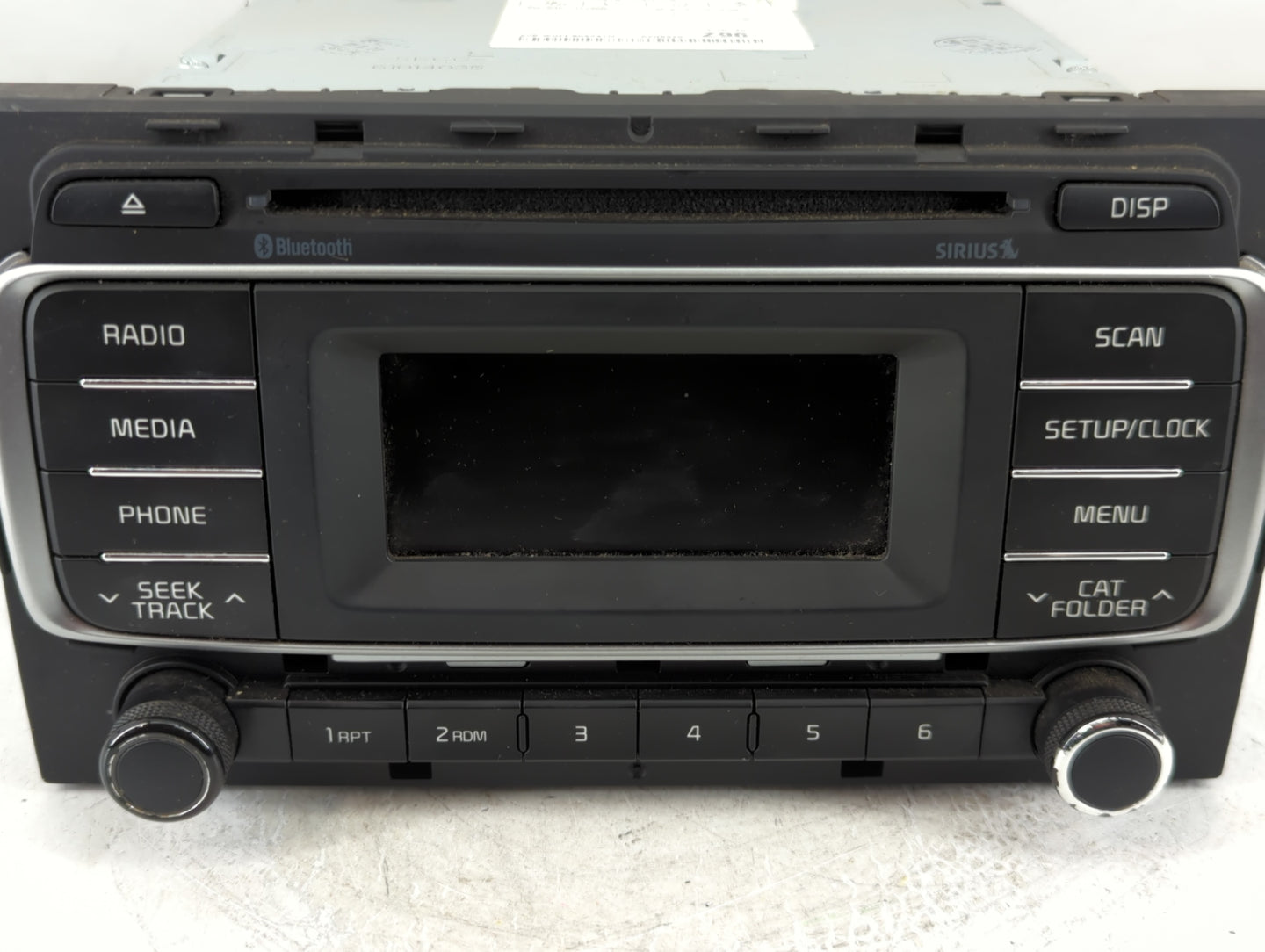 2016-2017 Kia Rio Radio AM FM Cd Player Receiver Replacement P/N:96170-1W960CA Fits Fits 2016 2017 OEM Used Auto Parts - Oem