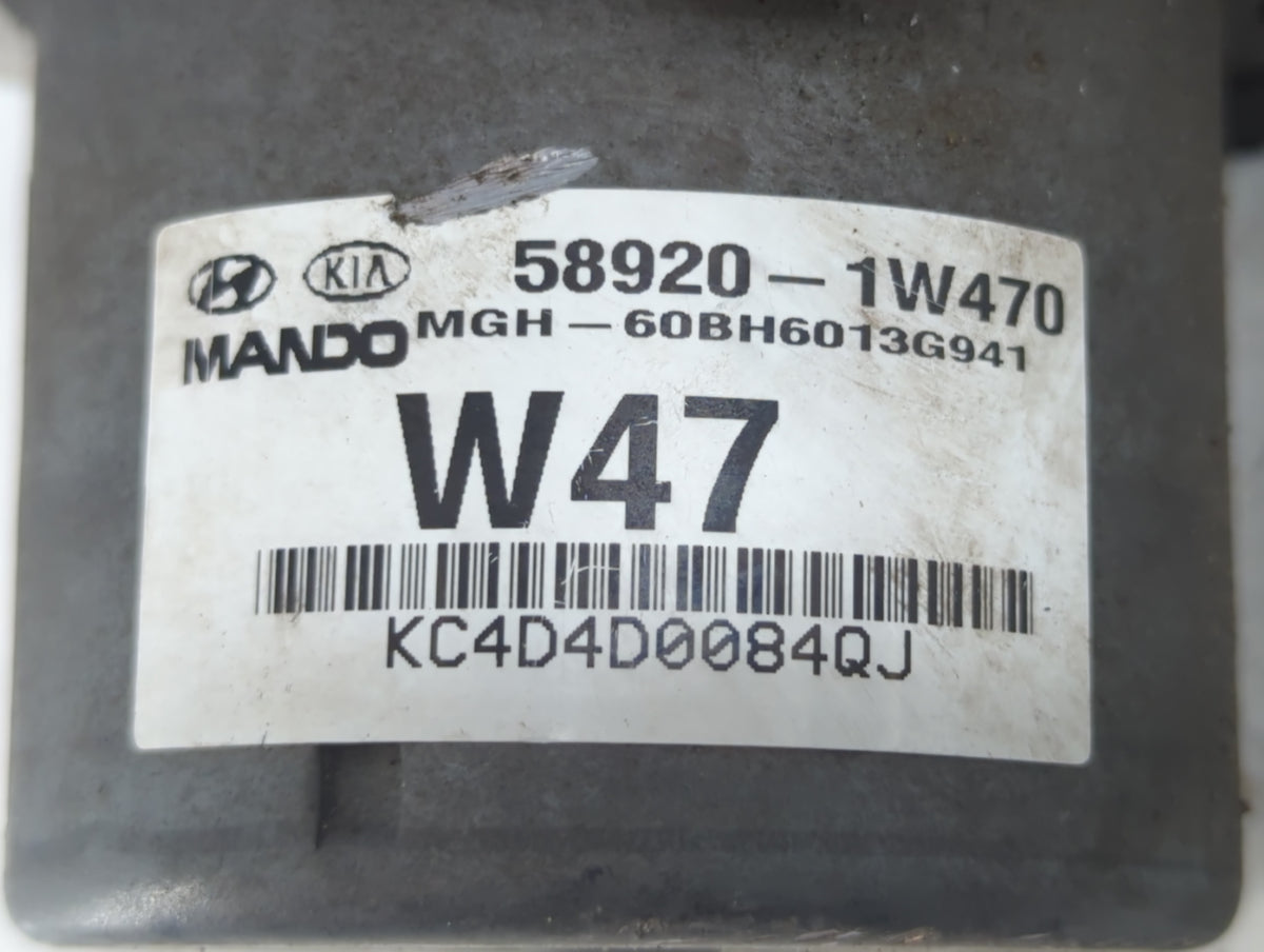 2016-2017 Kia Rio Anti-Lock Brake ABS Pump Module Actuator OEM P/N:58920-1W470 Fits Fits 2016 2017 OEM Used Auto Parts - Oem