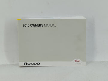 2016 Kia Rondo Owners Manual Book Guide OEM Used Auto Parts - Oemusedautoparts1.com