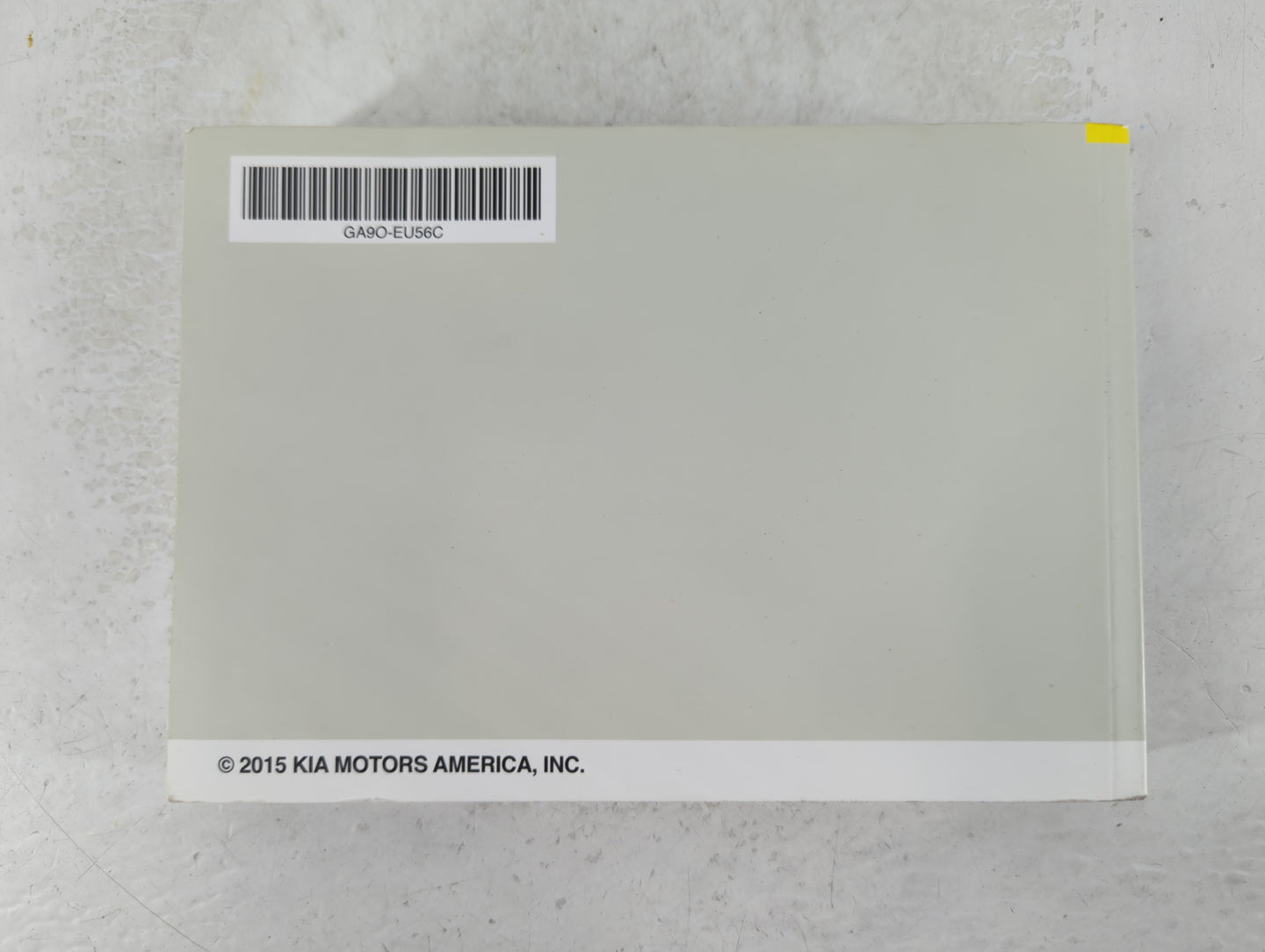2016 Kia Sedona Owners Manual Book Guide P/N:GA9O-EU56C OEM Used Auto Parts - Oemusedautoparts1.com