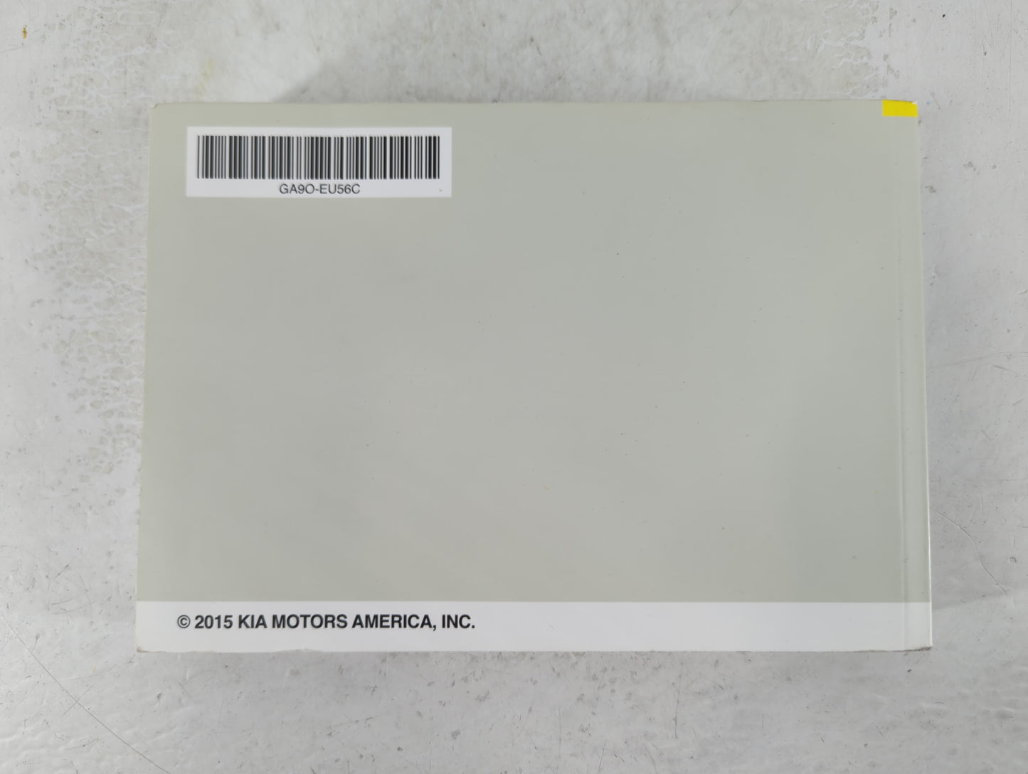 2016 Kia Sedona Owners Manual Book Guide P/N:GA9O-EU56C OEM Used Auto Parts - Oemusedautoparts1.com