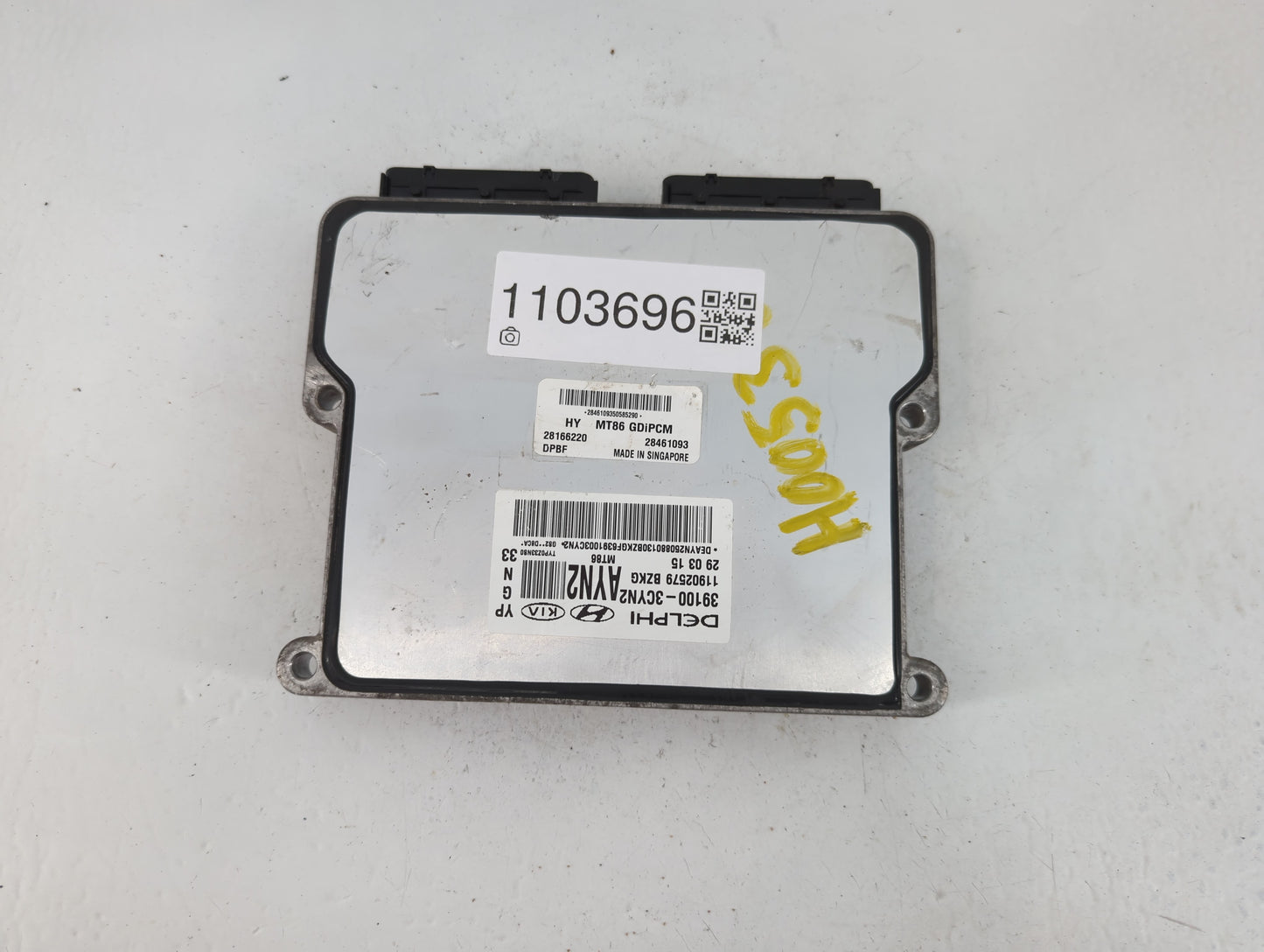 2016 Kia Sedona PCM Engine Control Computer ECU ECM PCU OEM P/N:39100-3CYN2 Fits OEM Used Auto Parts - Oemusedautoparts1.com