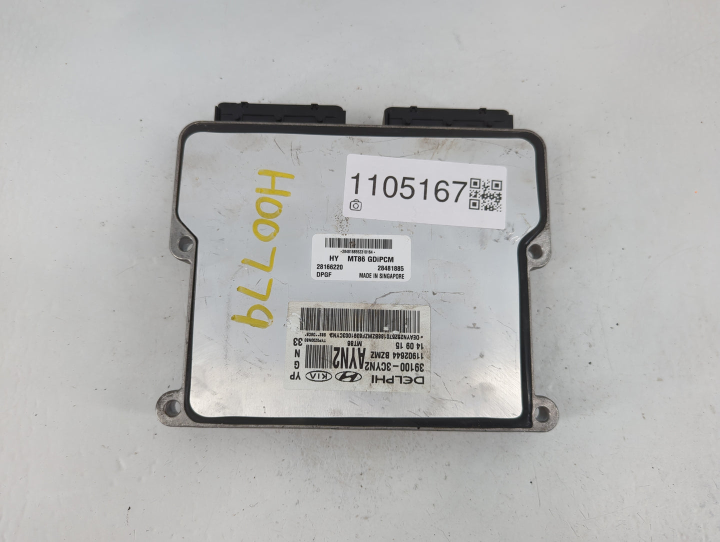 2016 Kia Sedona PCM Engine Control Computer ECU ECM PCU OEM P/N:39100-3CYN2 Fits OEM Used Auto Parts - Oemusedautoparts1.com