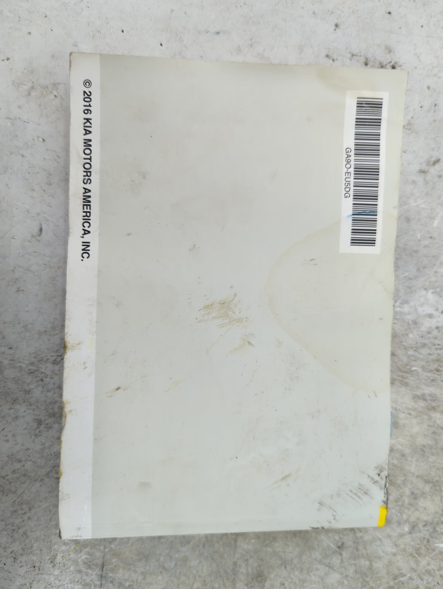 2016 Kia Sedona Owners Manual Book Guide OEM Used Auto Parts - Oemusedautoparts1.com