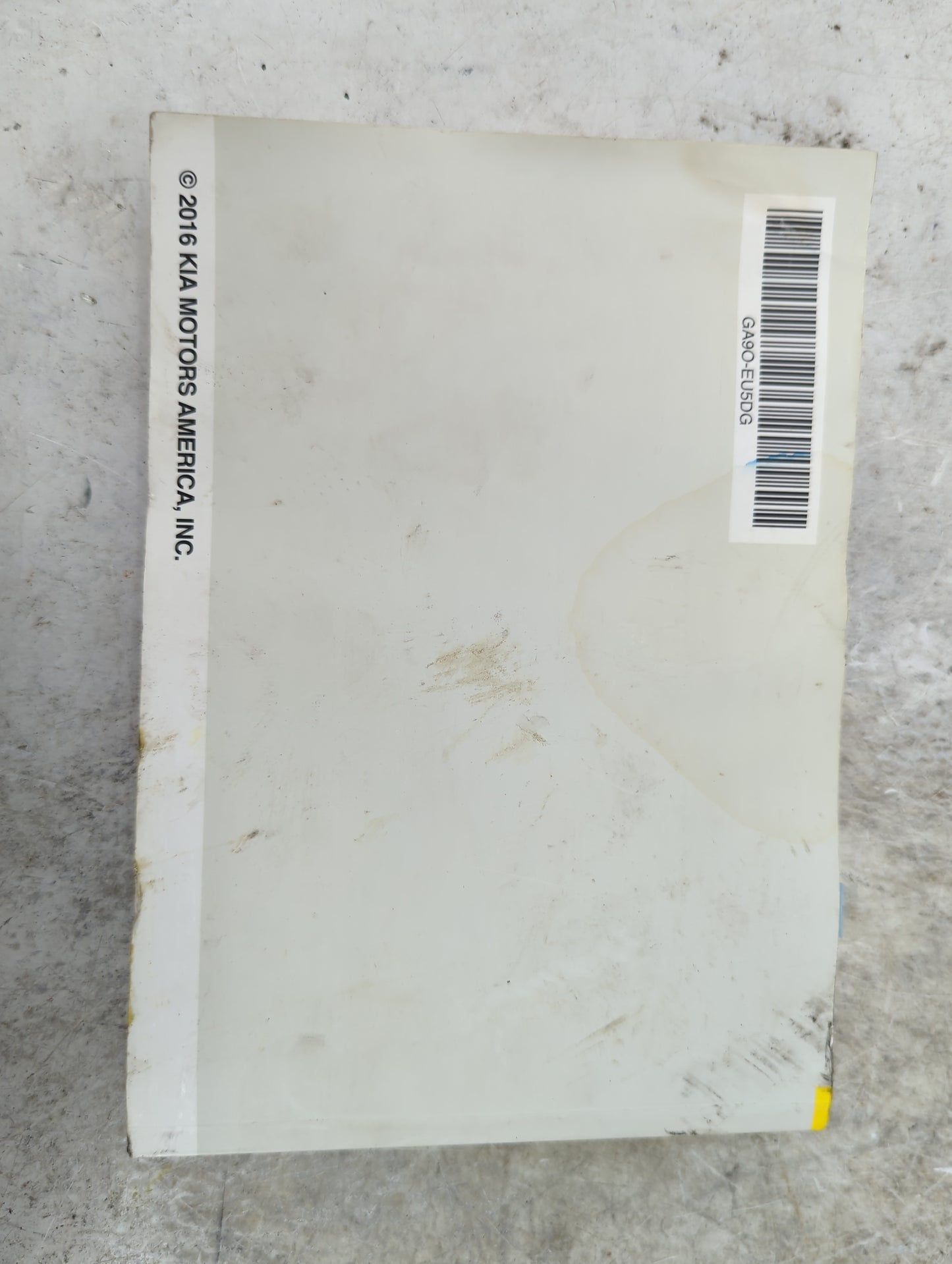 2016 Kia Sedona Owners Manual Book Guide OEM Used Auto Parts - Oemusedautoparts1.com