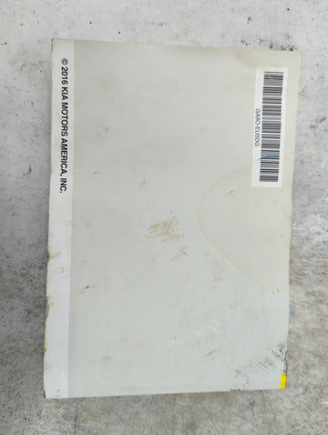 2016 Kia Sedona Owners Manual Book Guide OEM Used Auto Parts