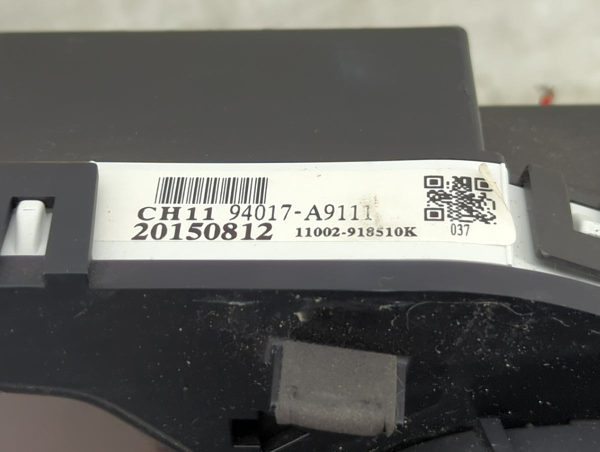 2015-2016 Kia Sedona Instrument Cluster Speedometer Gauges P/N:94017-A9111 Miles:154K Fits Fits 2015 2016 OEM Used Auto Part