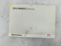 2016 Kia Sedona Owners Manual Book Guide P/N:GA9O-EU5NF OEM Used Auto Parts - Oemusedautoparts1.com