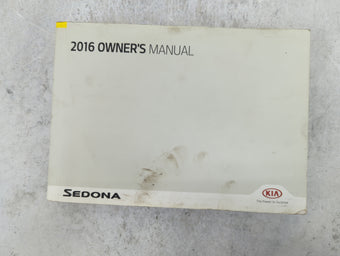 compare product 2016 Kia Sedona Owners Manual Book Guide P/N:GA9O-EU5NF OEM Used Auto Parts