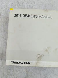 2016 Kia Sedona Owners Manual Book Guide P/N:GA9O-EU5NF OEM Used Auto Parts - Oemusedautoparts1.com