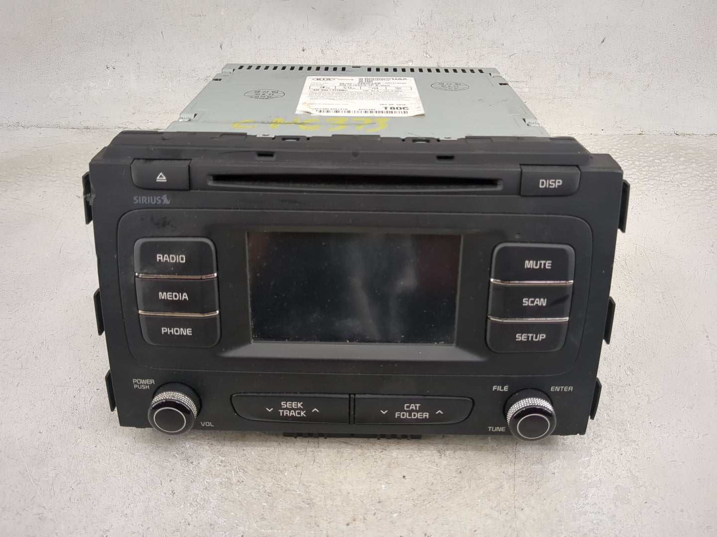 2015-2016 Kia Sedona Radio AM FM Cd Player Receiver Replacement P/N:96180-A9800WAC AM1A1A9AN,YP B,WAC Fits Fits 2015 2016 OE