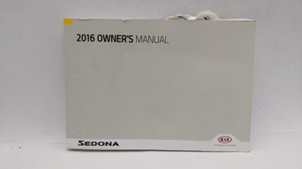 compare product 2016 Kia Sedona Owners Manual Book Guide OEM Used Auto Parts