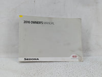 2016 Kia Sedona Owners Manual Book Guide P/N:GA9O-EU53A OEM Used Auto Parts - Oemusedautoparts1.com
