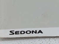 2016 Kia Sedona Owners Manual Book Guide P/N:GA9O-EU53A OEM Used Auto Parts - Oemusedautoparts1.com