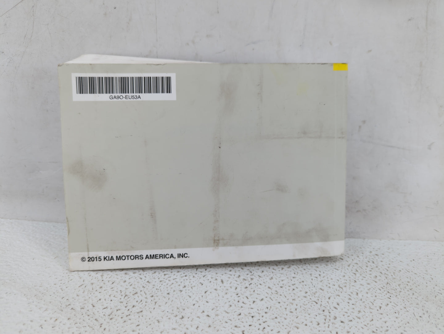 2016 Kia Sedona Owners Manual Book Guide P/N:GA9O-EU53A OEM Used Auto Parts - Oemusedautoparts1.com