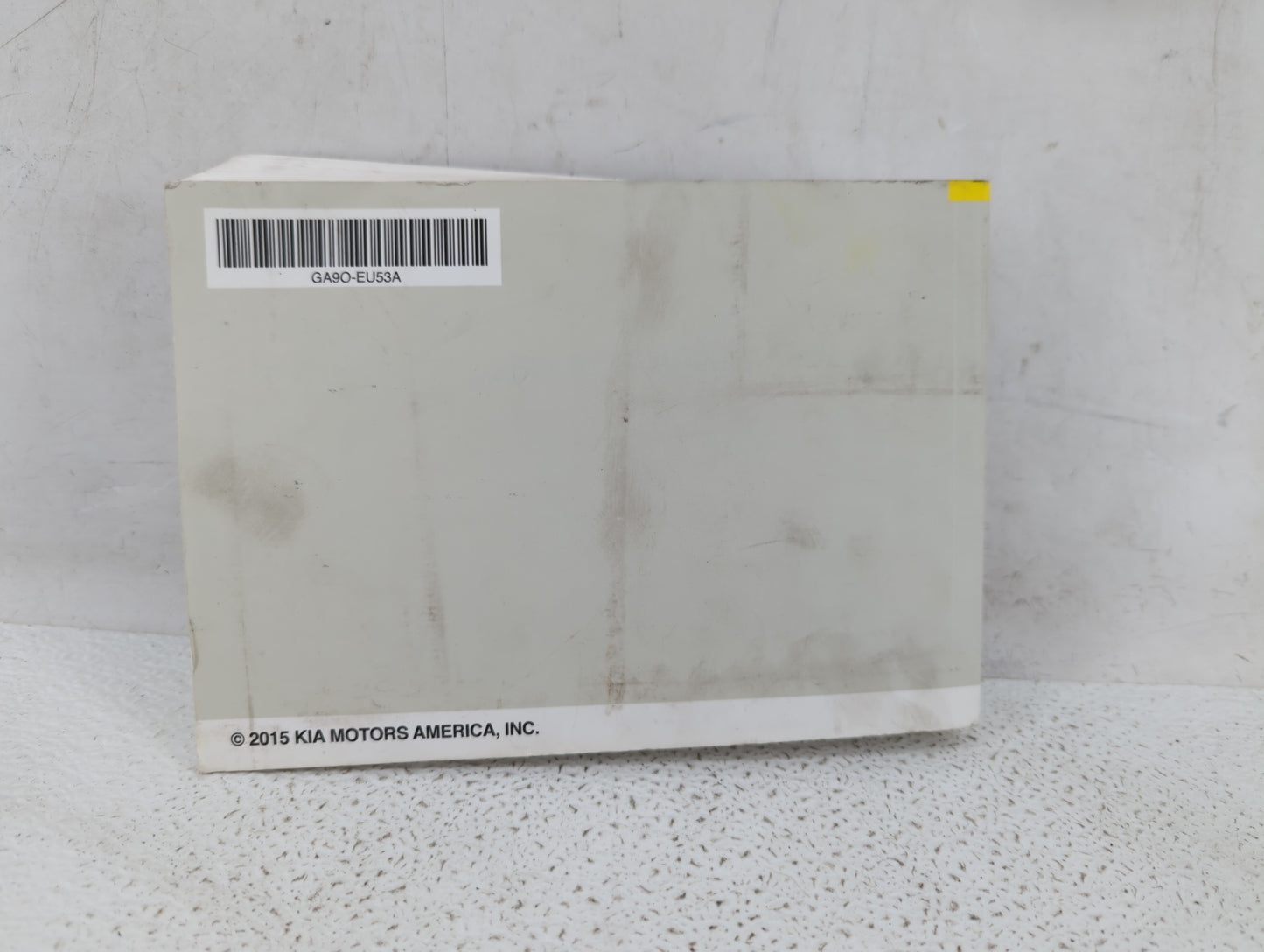 2016 Kia Sedona Owners Manual Book Guide P/N:GA9O-EU53A OEM Used Auto Parts - Oemusedautoparts1.com