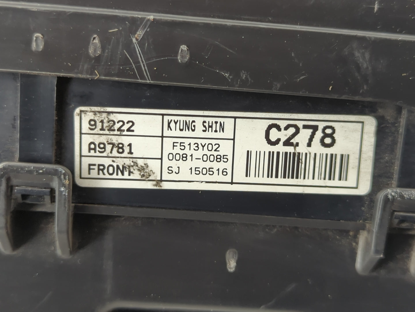 2015-2018 Kia Sedona Fusebox Fuse Box Panel Relay Module P/N:91222 A9781 Fits Fits 2015 2016 2017 2018 OEM Used Auto Parts -