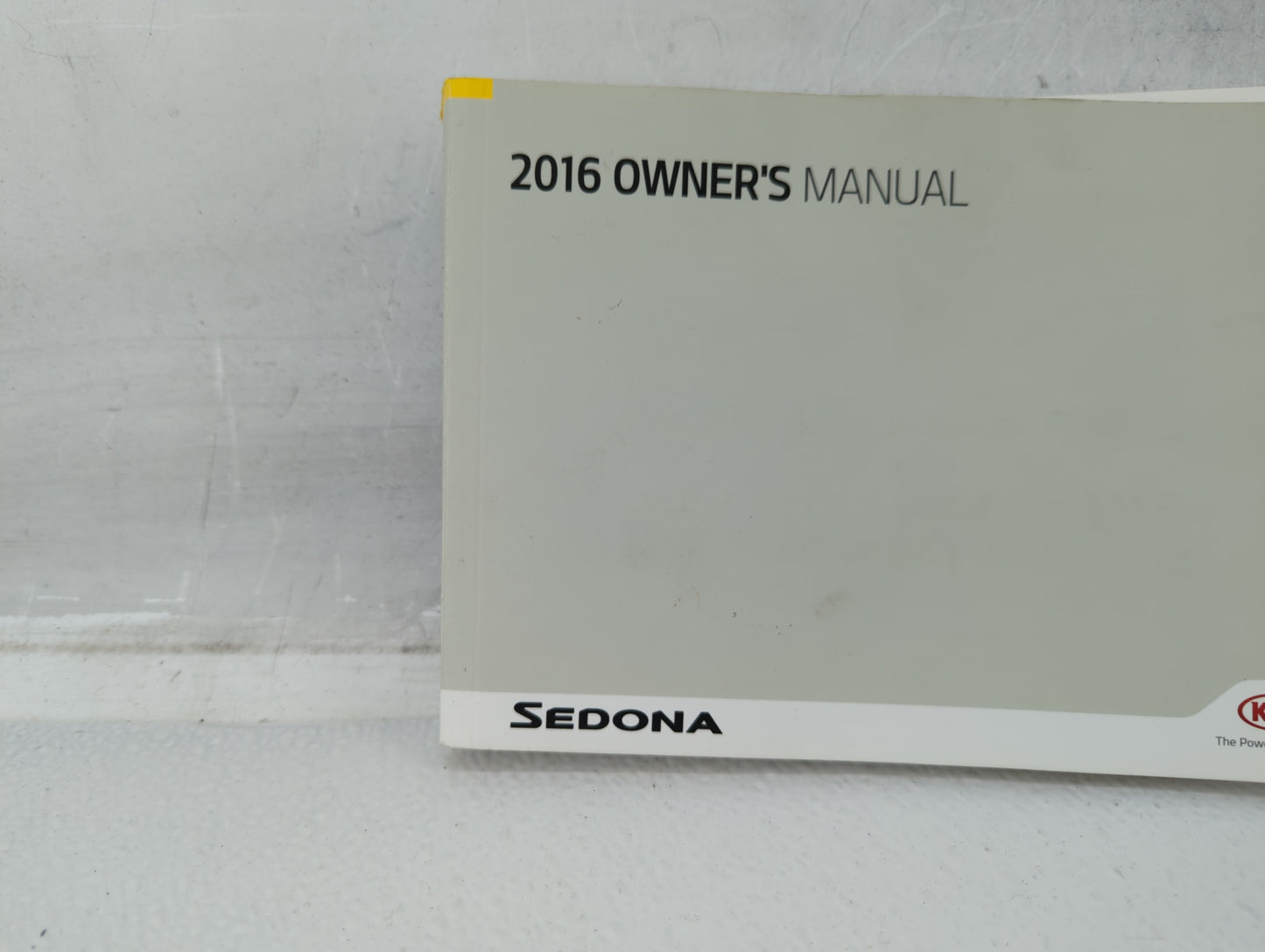 2016 Kia Sedona Owners Manual Book Guide OEM Used Auto Parts - Oemusedautoparts1.com