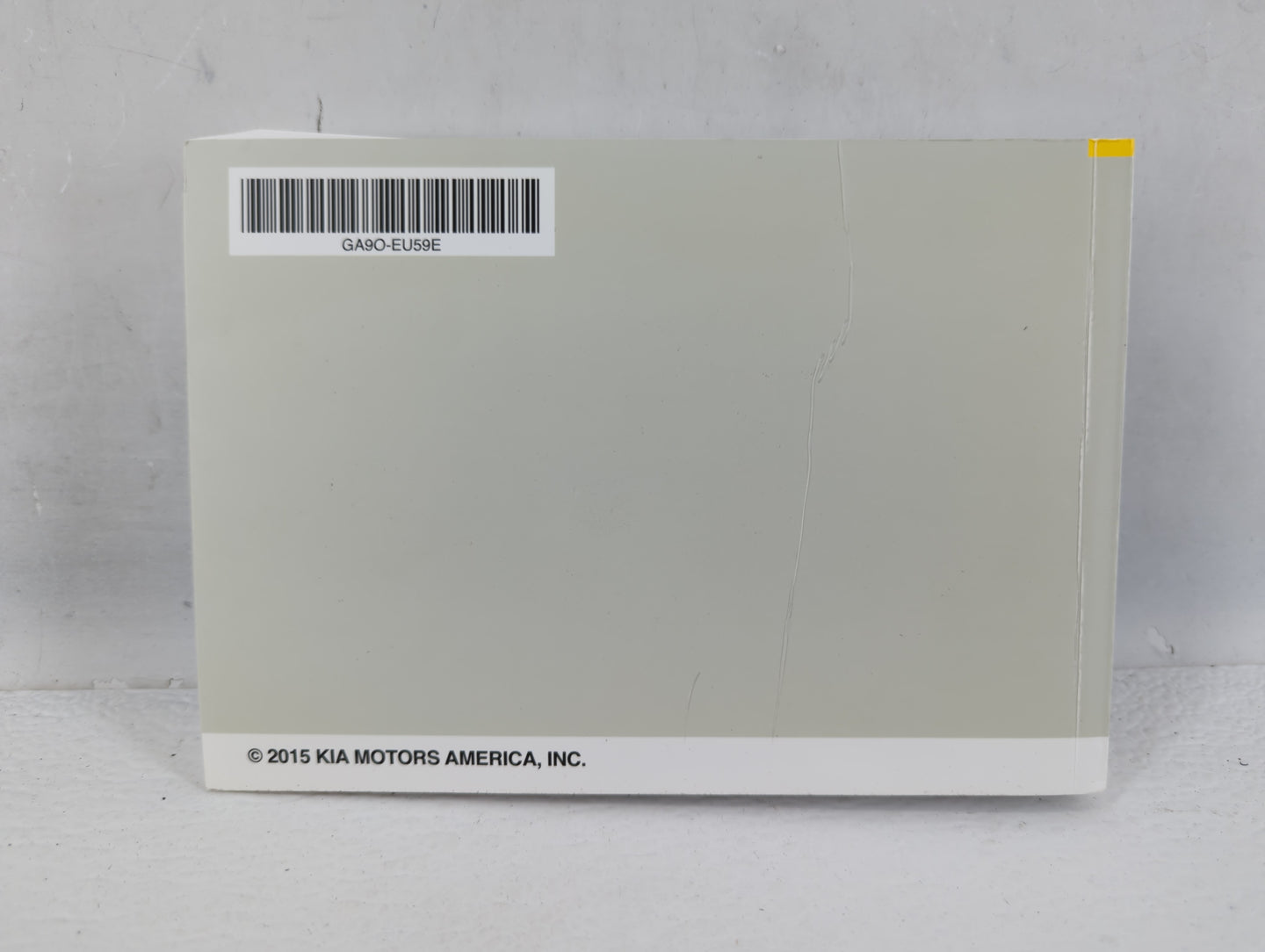 2016 Kia Sedona Owners Manual Book Guide P/N:GA90 EU59E OEM Used Auto Parts - Oemusedautoparts1.com
