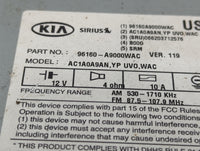 2015-2016 Kia Sedona Radio AM FM Cd Player Receiver Replacement P/N:96160-A9000WAC Fits Fits 2015 2016 OEM Used Auto Parts -