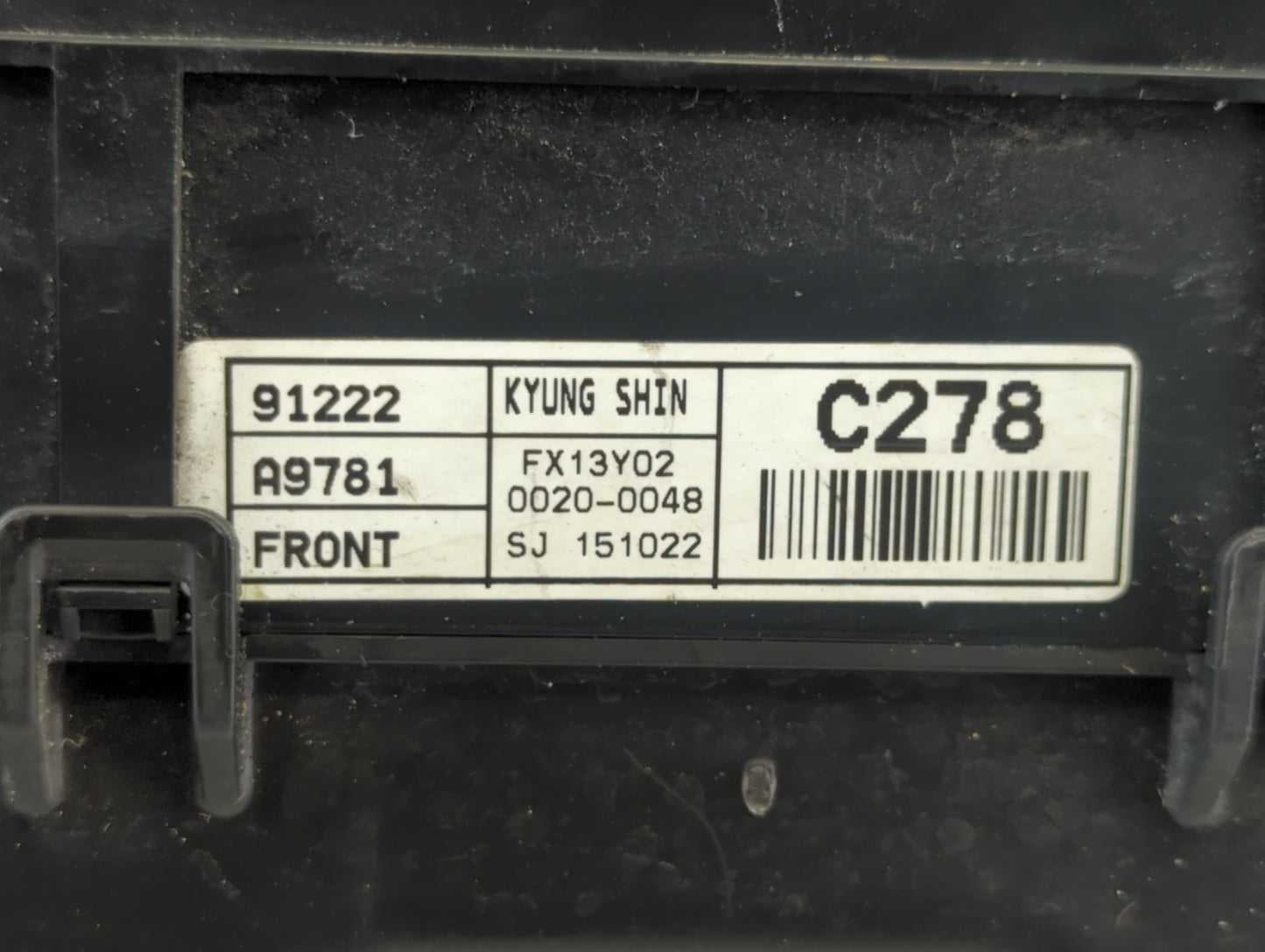 2015-2018 Kia Sedona Fusebox Fuse Box Panel Relay Module P/N:C278 9122 A9781 Fits Fits 2015 2016 2017 2018 OEM Used Auto Par