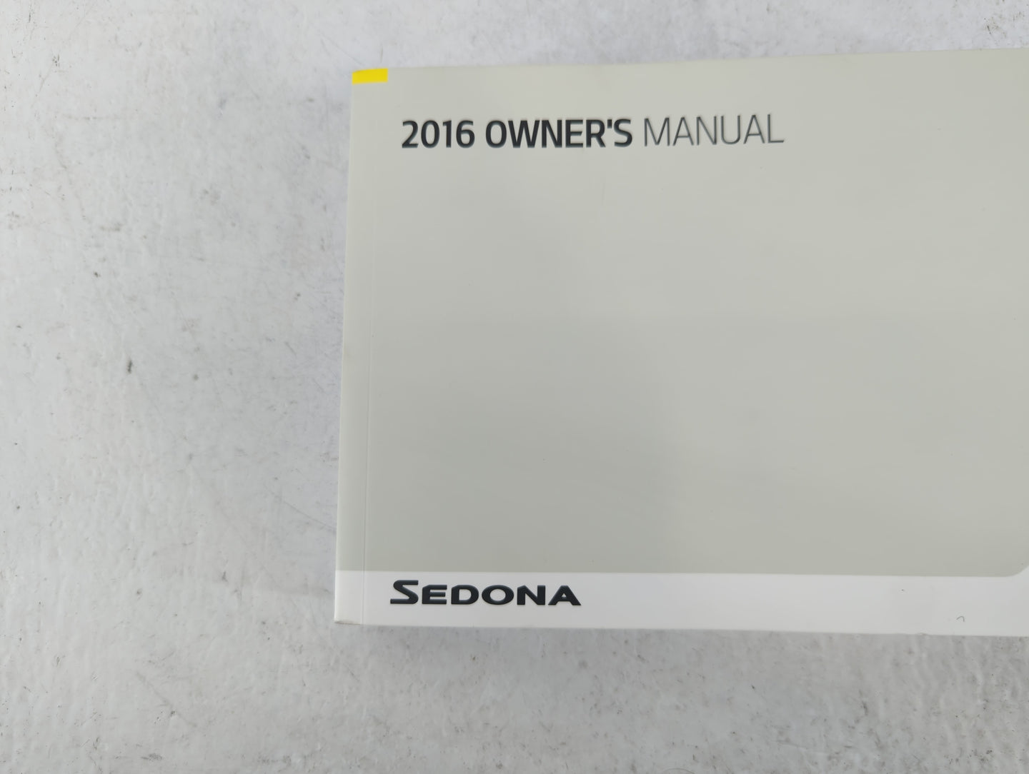 2016 Kia Sedona Owners Manual Book Guide P/N:GA90-EU56C OEM Used Auto Parts - Oemusedautoparts1.com